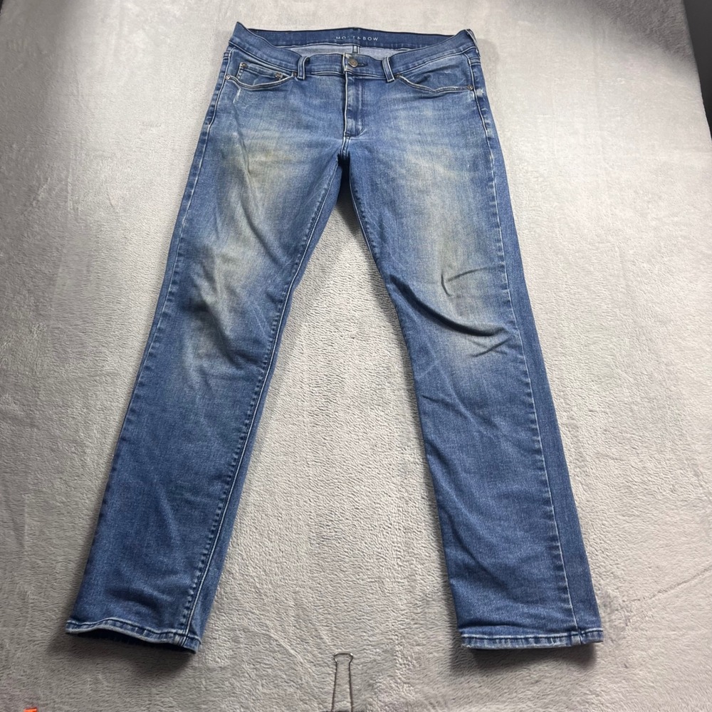Mott & Bow Mens Slim Fit Blue Jeans Size 33x30 Stretch Denim Pants